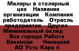 Маляры в столярный цех › Название организации ­ Компания-работодатель › Отрасль предприятия ­ Другое › Минимальный оклад ­ 1 - Все города Работа » Вакансии   . Ненецкий АО,Усть-Кара п.